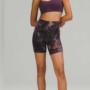 Lululemon Athletica Black Tie Dye Align Shorts